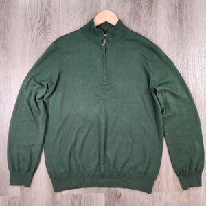 Vineyard Vines Thaxter Quarter Zip Cashmere Blend Sweater size M
